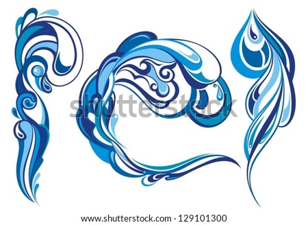 Ocean Wave Stock Vector 127564967 - Shutterstock