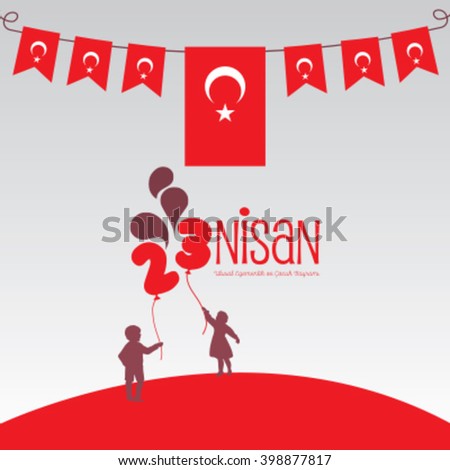 23 nisan, 23 April Children's day - stock vector 23 nisan, 23 April Children's day - stock vector