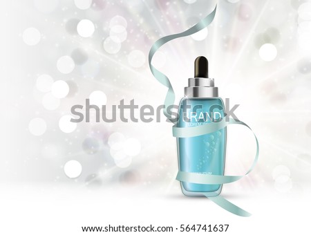 Skin Toner Bottle Tube Template for Ads or Magazine Background. 3D Realistic Vector Iillustration. EPS10 Skin Toner Bottle Tube Template for Ads or Magazine Background. 3D Realistic Vector Iillustration. EPS10