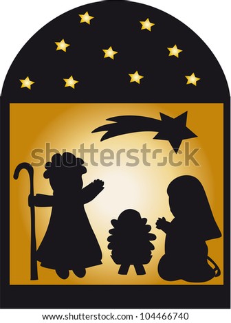 Nativity Silhouette Pattern