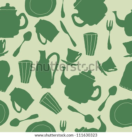 Kitchen wallpaper design teapots Kitchen wallpaper design teapots