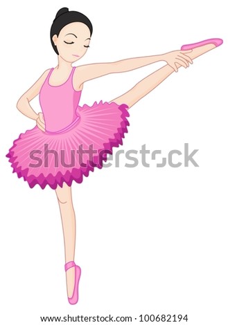 Ballerina Dancing Girl Cartoon Stock Vector 31613494 - Shutterstock