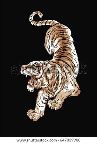 asian tiger illustration 2 asian tiger illustration 2