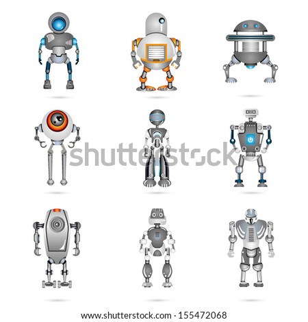 Robot set Stock Photos, Images, & Pictures | Shutterstock