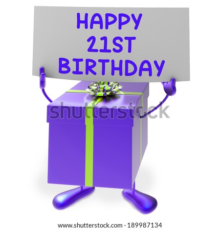 Happy 21st Birthday Signs