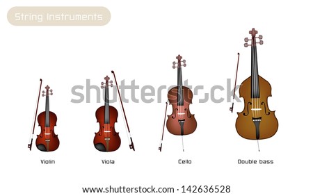 String instruments cello violin bass