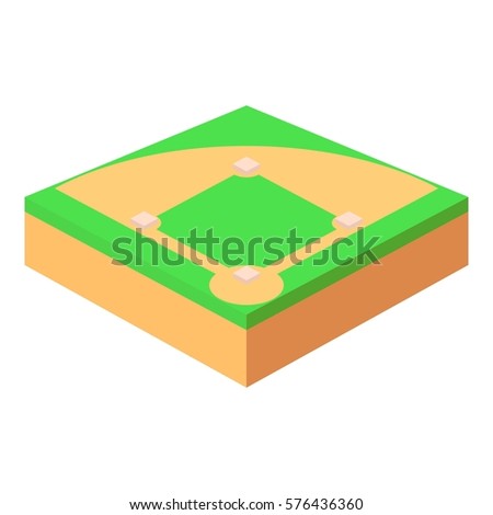 Baseball Field Sticker Stock Vector 75824938 - Shutterstock