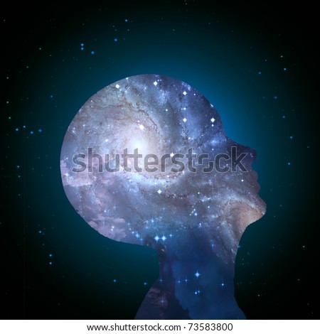 Galaxy Mind - stock photo