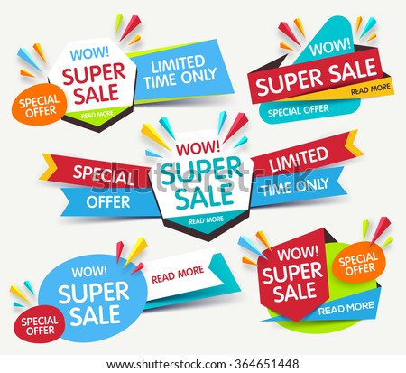Super sale banner. Sale and discounts. Vector illustration - stock vector Super sale banner. Sale and discounts. Vector illustration - stock vector