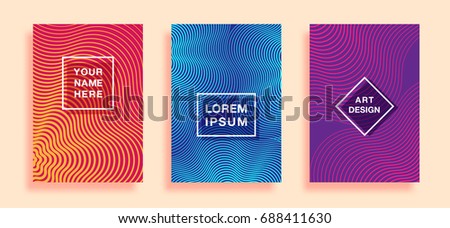 Posters with abstract geometric pattern covers design, resembling ripples on water. vector business banner template. Eps10 Posters with abstract geometric pattern covers design, resembling ripples on water. vector business banner template. Eps10