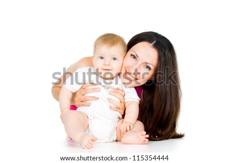Beautiful Naked Mother Holding Baby Her Stock Photo Shutterstock