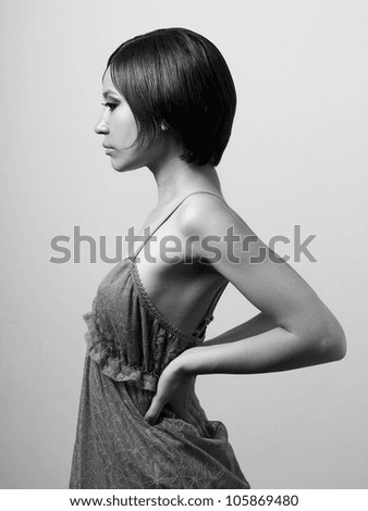 Elegant Nude Woman Curly Hair Studio Stock Photo 39798121 Shutterstock