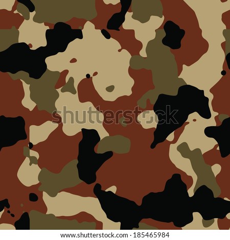 Dark brown seamless camo vector - stock vector