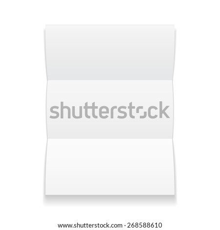 paper brochure holder template blank trifold paper brochure with shadows on white paper brochure holder template blank trifold paper brochure with shadows on white