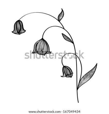 Stock Images similar to ID 55114960 - bluebells drawing