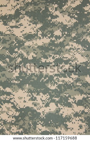 US army acu digital camouflage fabric texture background - stock photo