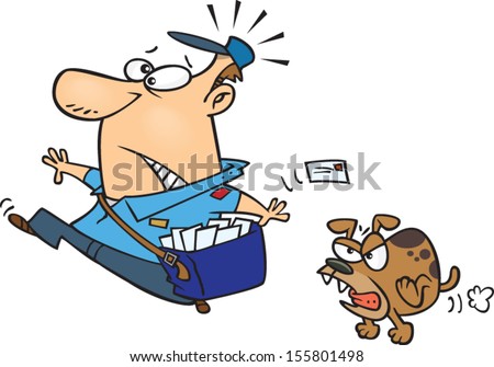 Dog running away Stock Photos, Illustrations, and Vector Art