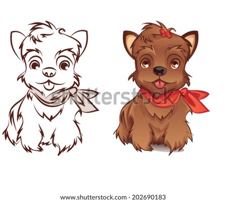 Yorkie Stock Vectors, Images & Vector Art | Shutterstock