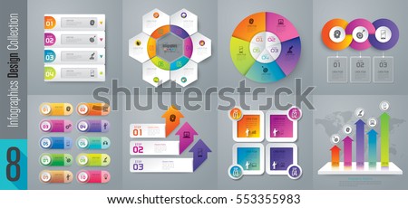 Infographic design vector and marketing icons can be used for workflow layout, diagram, annual report, web design. Business concept with 3, 4, 5, 6 and 10 options, steps or processes. Infographic design vector and marketing icons can be used for workflow layout, diagram, annual report, web design. Business concept with 3, 4, 5, 6 and 10 options, steps or processes.