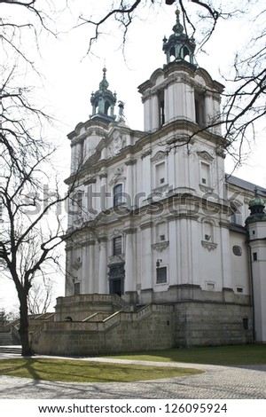  - stock-photo-church-of-st-michael-the-archangel-and-st-stanislaus-bishop-and-martyr-and-pauline-fathers-126095924