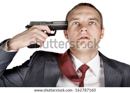2015 College Football Stock-photo-shoot-in-head-with-gun-162787160
