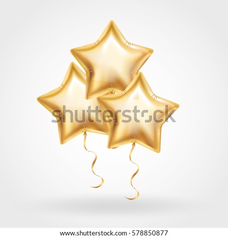 3 Three Gold star balloon on background. Party balloons event design decoration. Balloons isolated in air. Party decorations wedding, birthday, celebration, anniversary, award. Shine Golden balloon 3 Three Gold star balloon on background. Party balloons event design decoration. Balloons isolated in air. Party decorations wedding, birthday, celebration, anniversary, award. Shine Golden balloon