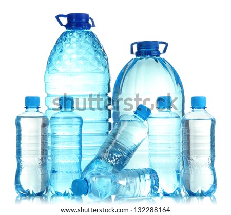 Water bottles wall Water bottles wall