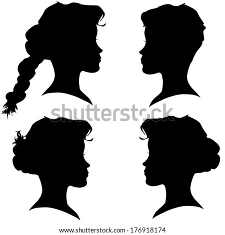 Silhouette elegant woman Stock Photos, Images, & Pictures | Shutterstock