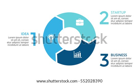 Vector circle arrows infographic, cycle diagram, graph, presentation chart. Business concept with 3 round options, circular parts, equal steps, processes. 16x9 slide. Creative infographics. Vector circle arrows infographic, cycle diagram, graph, presentation chart. Business concept with 3 round options, circular parts, equal steps, processes. 16x9 slide. Creative infographics.