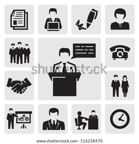 Business Icons Silhouettes Stock Photos, Images, & Pictures | Shutterstock