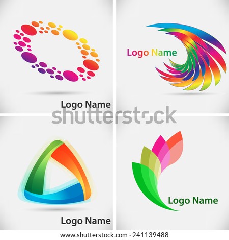 Set Vector Logo Design Template Vector Stock Vector 241139512
