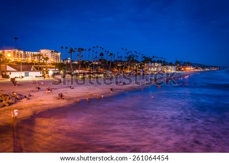 stock-photo-the-beach-at-night-seen-from