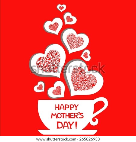 teacup mother s day card template