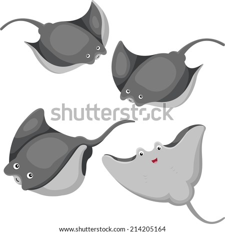 Stingray cartoon Stock Photos, Images, & Pictures | Shutterstock