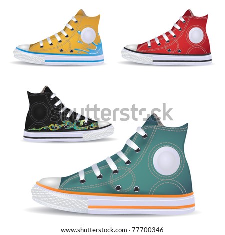 Cartoon Sneakers Stock Photos, Images, & Pictures | Shutterstock