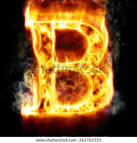 B Fiery Letter Font Stock Photos, Images, & Pictures | Shutterstock