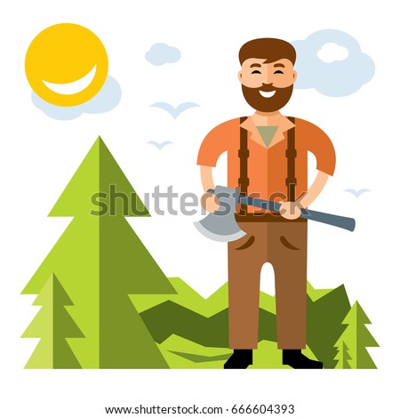 Woodcutter Stock Images, Royalty-Free Images & Vectors | Shutterstock