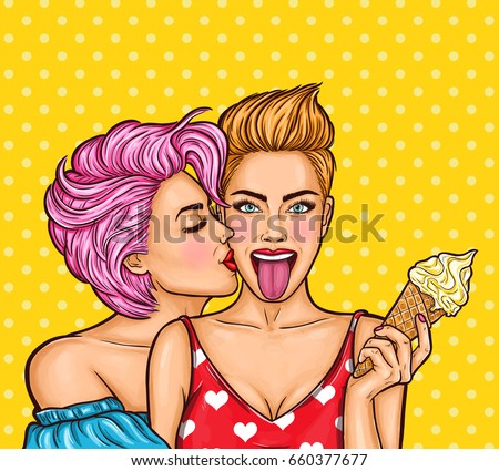 lesbian ice cream video naked men having sex and kissing boobs