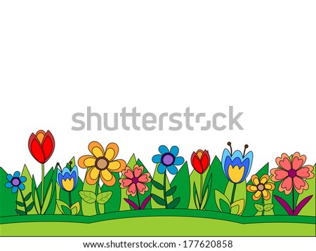 Flower Fields Stock Vectors & Vector Clip Art | Shutterstock