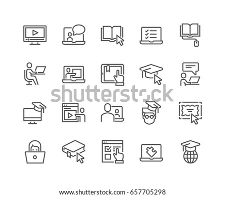 Simple Set of Online Education Related Vector Line Icons.
Contains such Icons as Video Tutorial, E-book, On-line Lecture, Education Plan and more.
Editable Stroke. 48x48 Pixel Perfect. Simple Set of Online Education Related Vector Line Icons.
Contains such Icons as Video Tutorial, E-book, On-line Lecture, Education Plan and more.
Editable Stroke. 48x48 Pixel Perfect.