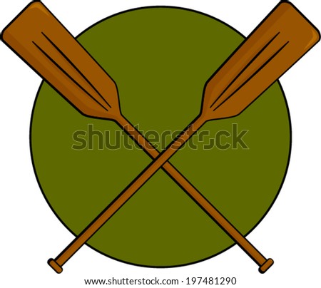 Canoe Paddles - Stock Vector