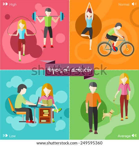 of activity. High, normal, low and average active. Healthy lifestyles ... of activity. High, normal, low and average active. Healthy lifestyles ...