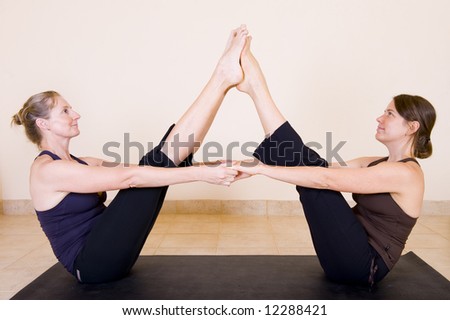 Teens Pose For Each Other