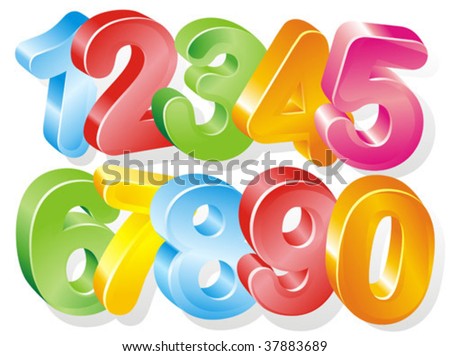 Free Download Vector Numbers 3D