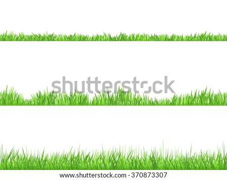 Best looking lawn 3 ideal grass heights for mowing flat horizontal banners set abstract isolated vector illustration - stock vector Best looking lawn 3 ideal grass heights for mowing flat horizontal banners set abstract isolated vector illustration - stock vector