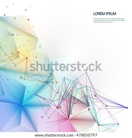 Vector Abstract futuristic - Molecules technology background. Geometric, Polygonal, Triangle pattern in molecule structure shape. Digital Futuristic, communication, Technology concept
Vector Abstract futuristic - Molecules technology background. Geometric, Polygonal, Triangle pattern in molecule structure shape. Digital Futuristic, communication, Technology concept