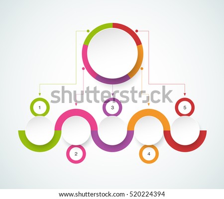 Vector infographic template with 3D paper label, integrated circles. Business concept with options. For content, diagram, flowchart, steps, parts, timeline infographics, workflow layout, chart Vector infographic template with 3D paper label, integrated circles. Business concept with options. For content, diagram, flowchart, steps, parts, timeline infographics, workflow layout, chart