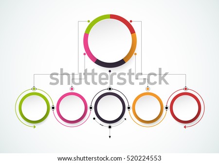 Vector infographics design template with 3D paper label, integrated circles background. Blank space for content, business, infographic, diagram, digital network, flowchart, process diagram Vector infographics design template with 3D paper label, integrated circles background. Blank space for content, business, infographic, diagram, digital network, flowchart, process diagram