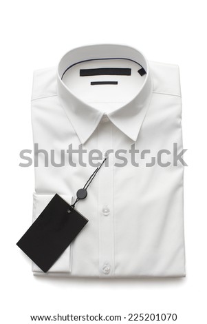 white shirt folded