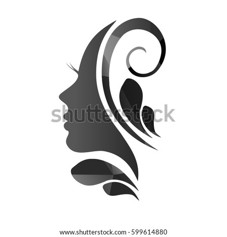 Fashion Girl Beautiful Hair Stock Vector 181070603 - Shutterstock